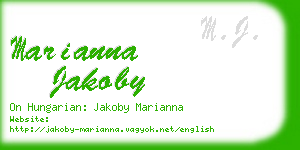 marianna jakoby business card
